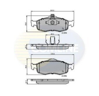 Comline - Гальмівні колодки до дисків Comline CBP0514 фото товару