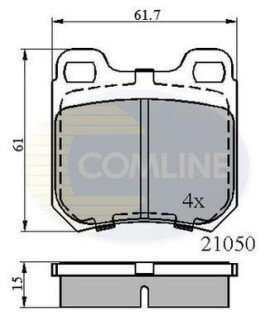 Comline - Гальмівні колодки до дисків Comline CBP0741 фото товара