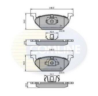 Comline - Гальмівні колодки до дисків Comline CBP0889 фото товара