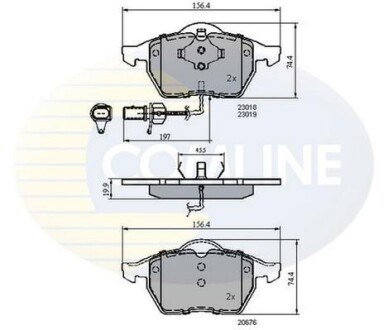 Comline - Гальмівні колодки до дисків Comline CBP11025 фото товара