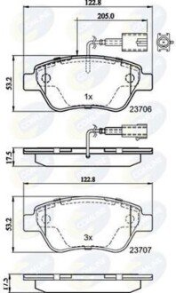 Comline - Гальмівні колодки до дисків Comline CBP11037 фото товару