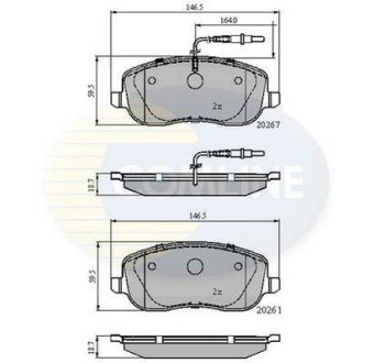 Comline - Гальмівні колодки до дисків Comline CBP11158 фото товару