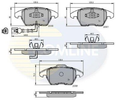 Comline - Гальмівні колодки до дисків Comline CBP11224 фото товара