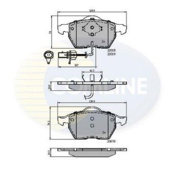 Comline - Гальмівні колодки до дисків Comline CBP11542 фото товара