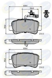 Comline - Гальмівні колодки до дисків Comline CBP12105 фото товара