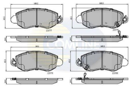 Comline - Гальмівні колодки до дисків Comline CBP31108 фото товара