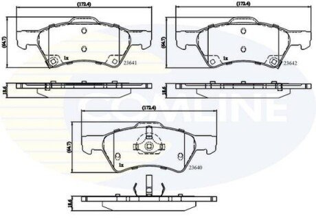 Comline - Гальмівні колодки до дисків Comline CBP31163 фото товара