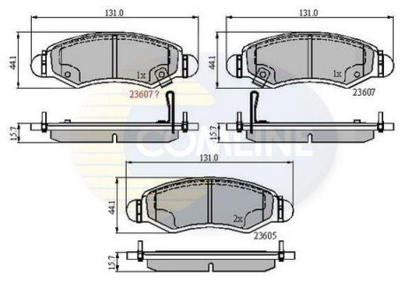 Comline - Гальмівні колодки до дисків Comline CBP31297 фото товару