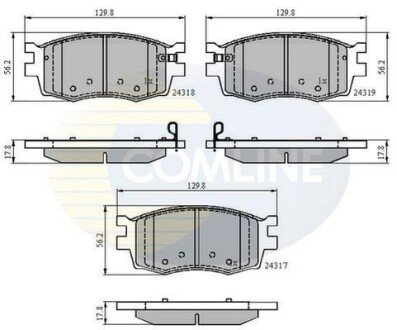 Comline - Гальмівні колодки до дисків Comline CBP31519 фото товара