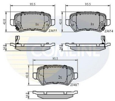 Comline - Гальмівні колодки до дисків Comline CBP31551 фото товара