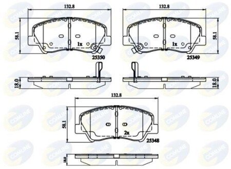 Comline - Гальмівні колодки до дисків Comline CBP32040 фото товара