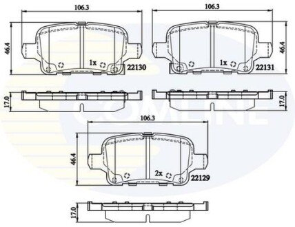 Comline - Гальмівні колодки до дисків Comline CBP32307 фото товара