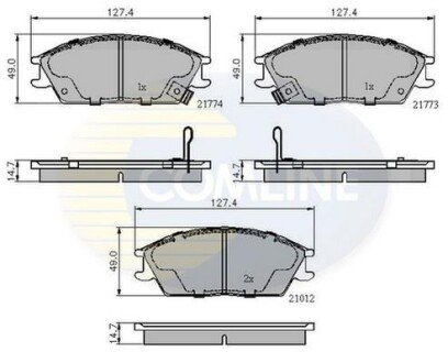 Comline - Гальмівні колодки до дисків Comline CBP3253 фото товара