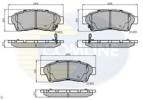 Comline - Гальмівні колодки до дисків Comline CBP3260 фото товара