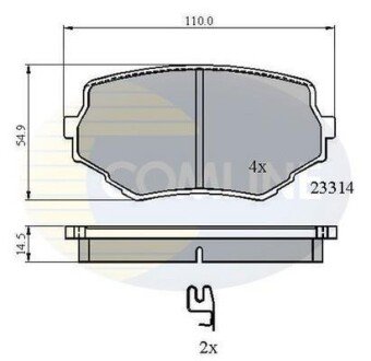 Comline - Гальмівні колодки до дисків Comline CBP3475 фото товара