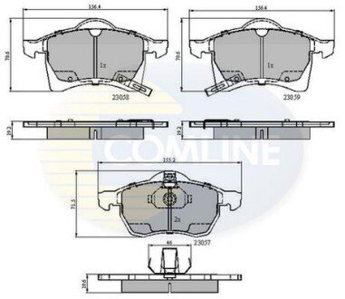 Comline - Гальмівні колодки до дисків Comline CBP3583 фото товара