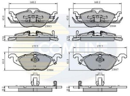 Comline - Гальмівні колодки до дисків Comline CBP3584 фото товара