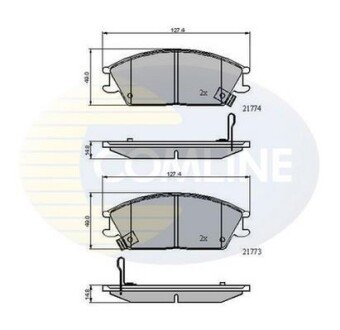 Comline - Гальмівні колодки до дисків Comline CBP3922 фото товара