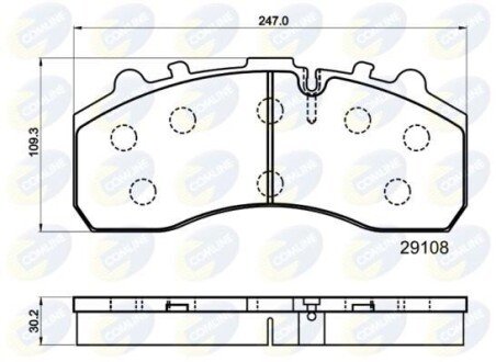 Comline - Гальмівні колодки до дисків Comline CBP9042MK фото товара