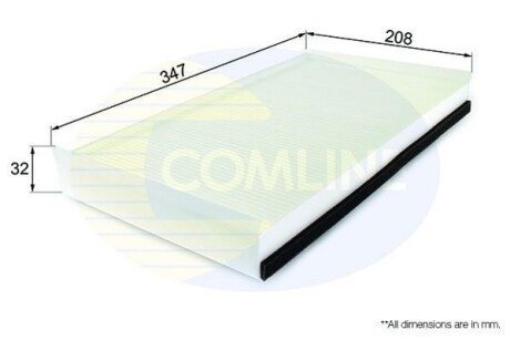 Comline - Фільтр салону (аналогWP9222/LA229) Comline EKF279 фото товару