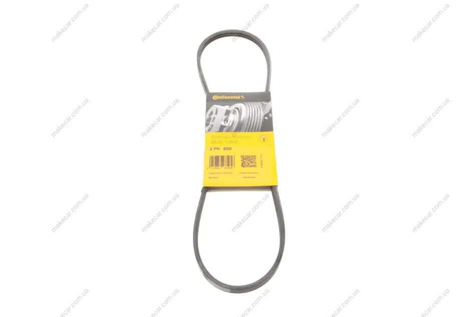 <strong>Пас поліклиновий Smart Fortwo 0.7i/0.8CDI 04-07/To CONTITECH 3PK850 (фото 1)</strong>