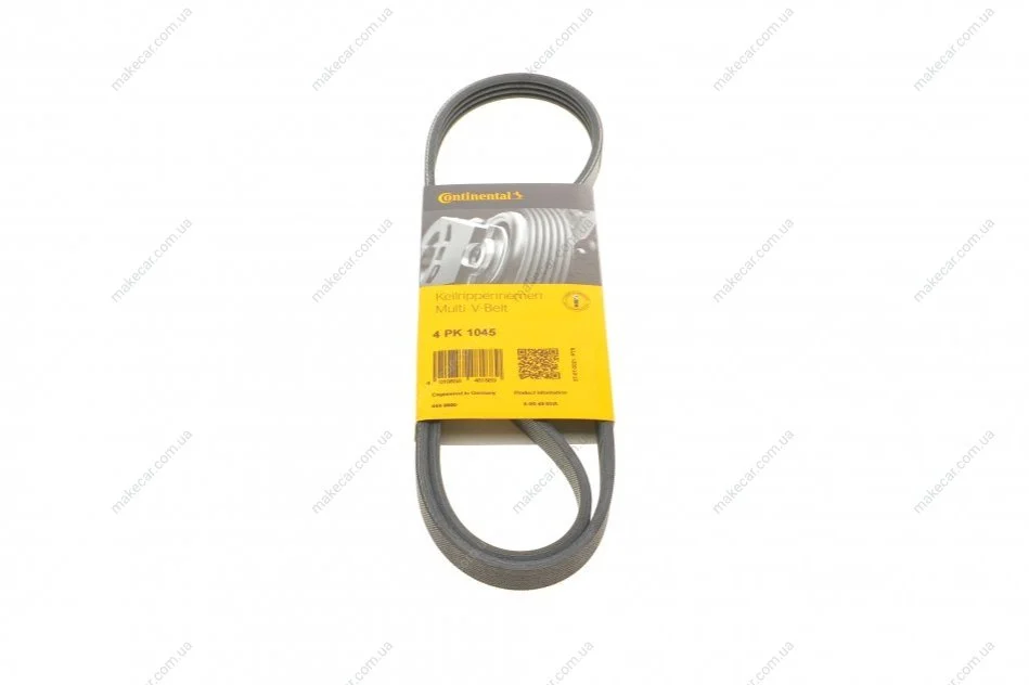 <strong>Пас поліклиновий Fiat Tipo/Tempra 2.0 90-05/Kia Se CONTITECH 4PK1045 (фото 1)</strong>