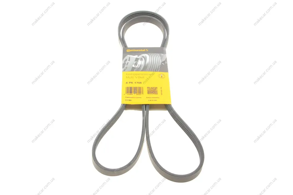 <strong>Пас поліклиновий CONTITECH 4PK1708 (фото 1)</strong>