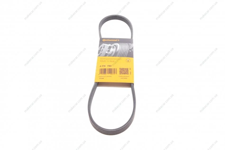 <strong>Ремінь поліклиновий Nissan Teana 2,3i 06>08 ContiTech CONTITECH 4PK780 (фото 1)</strong>