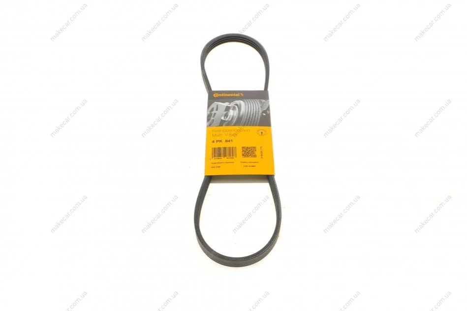 <strong>Пас поліклиновий Fiat Doblo 1.2 01- (AC) CONTITECH 4PK841 (фото 1)</strong>