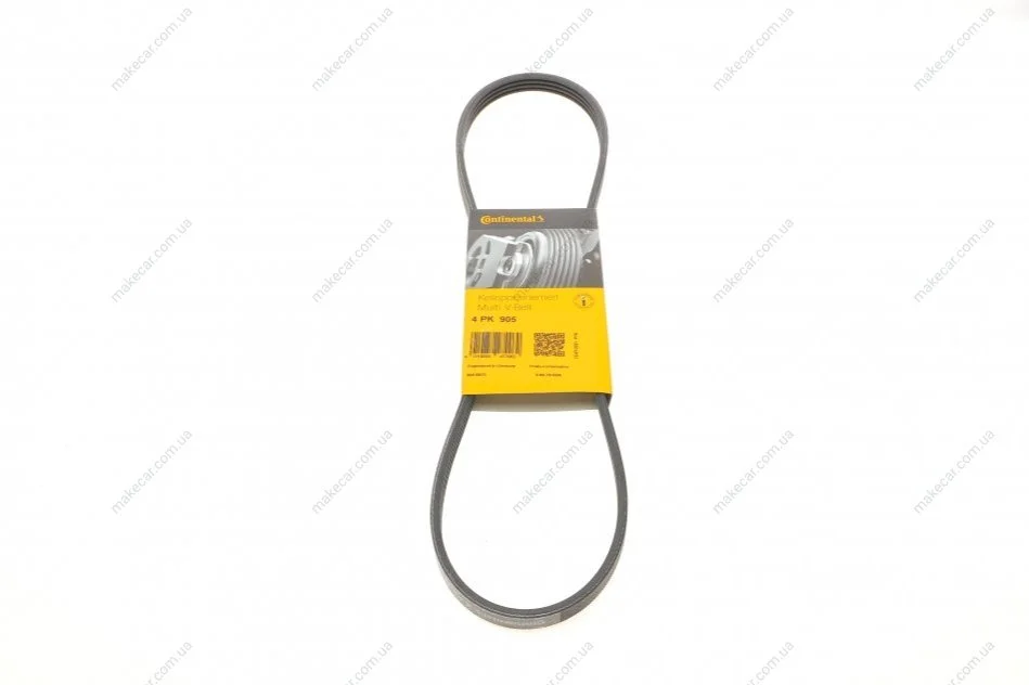 <strong>Пас поліклиновий Renault Kangoo/Clio 1.2i 97-/Fiat CONTITECH 4PK905 (фото 1)</strong>