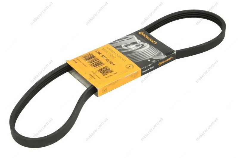 <strong>Пас поліклиновий BMW 3 (E46)/X3 (E83) 01-07/Fiat S CONTITECH 4PK917ELAST (фото 1)</strong>