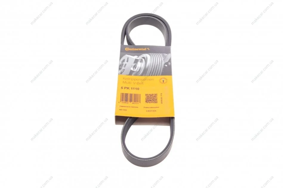 <strong>Ремінь поліклиновий Renault Logan 1,4i 1,6i 04>, Audi Q7 4,2FSI 06>10 ContiTech CONTITECH 5PK1110 (фото 1)</strong>