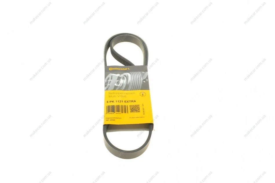 <strong>Ремінь генератора поліклиновий CONTITECH 5PK1121EXTRA (фото 1)</strong>