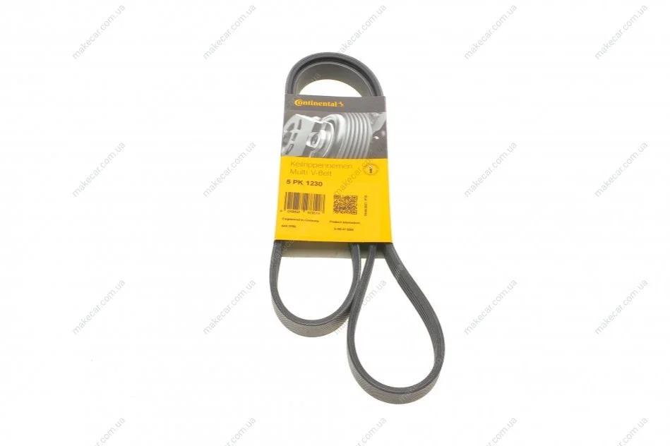 <strong>Пас поліклиновий Opel Combo 1.2/1.4 98-/Peugeot 40 CONTITECH 5PK1230 (фото 1)</strong>
