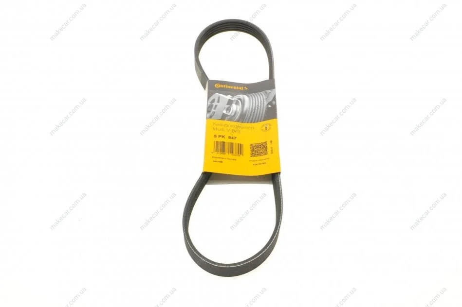 <strong>Пас поліклиновий Ford Focus/Kuga 2.5 05- CONTITECH 5PK847 (фото 1)</strong>