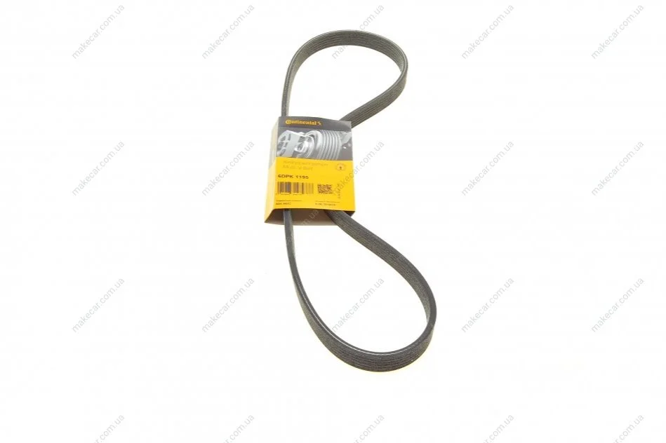 <strong>Пас поліклиновий двобічний VW T5 1.9TDI/VW Caddy 1 CONTITECH 6DPK1195 (фото 1)</strong>