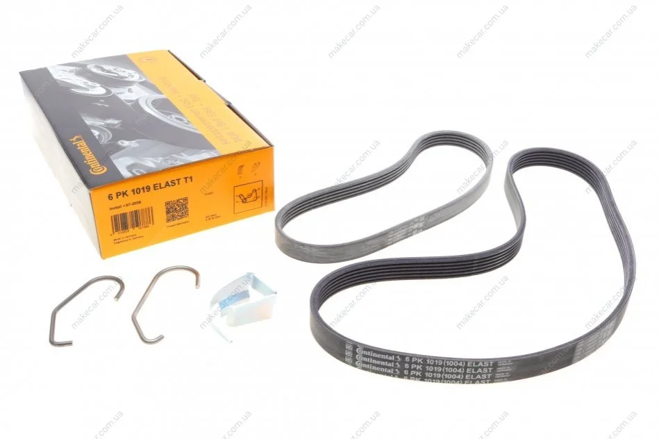 <strong>Поліклиновий ремінь CONTITECH 6PK1019ELASTT1 (фото 1)</strong>