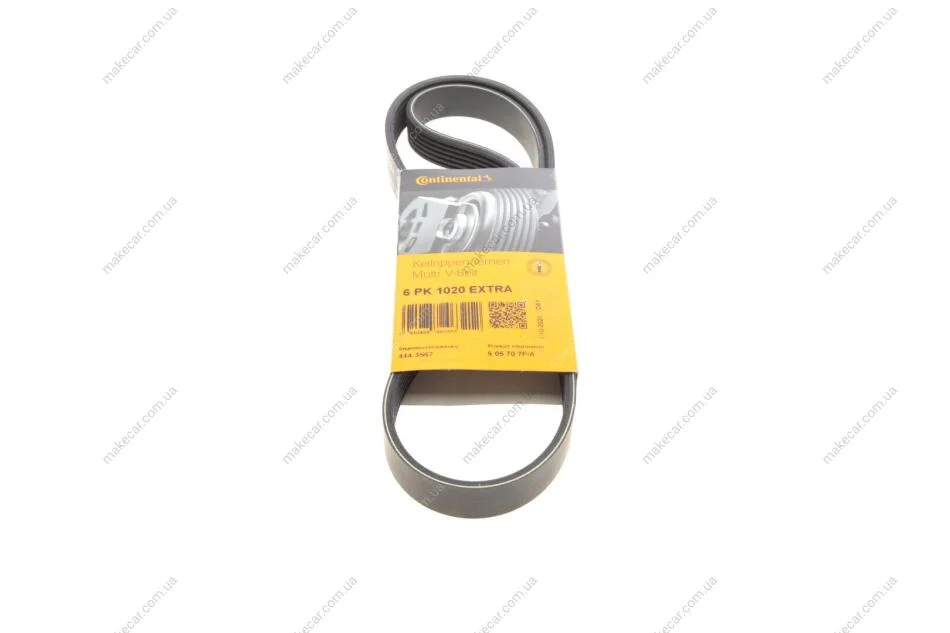 <strong>Ремінь генератора поліклиновий CONTITECH 6PK1020EXTRA (фото 1)</strong>