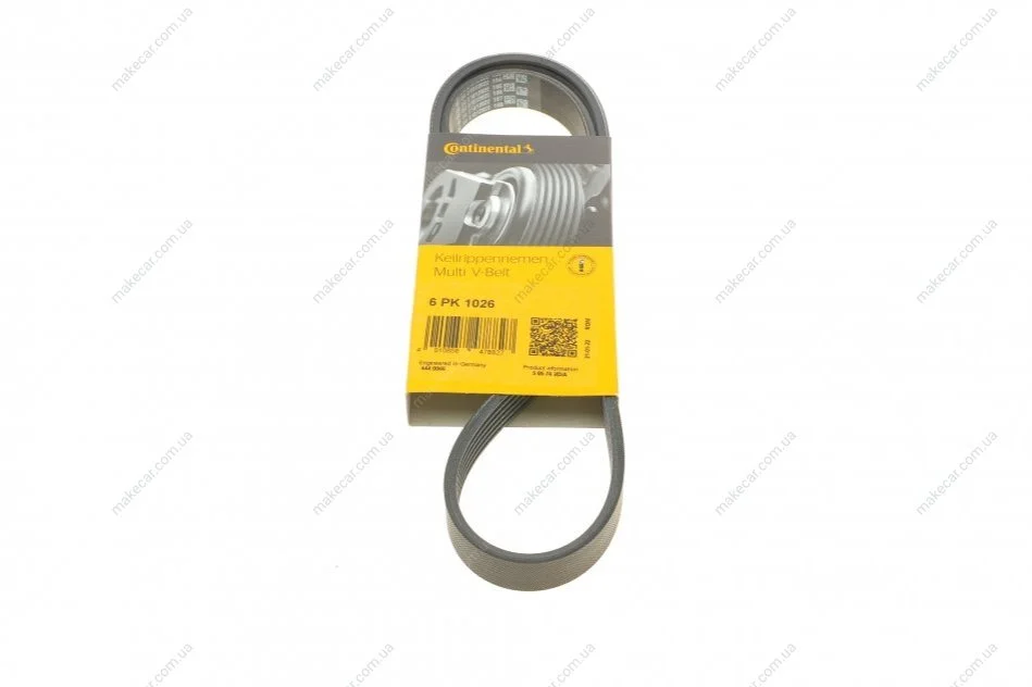 <strong>Пас поліклиновий Audi A3/A4/A5/A6/Seat Leon/VW Caddy CONTITECH 6PK1026 (фото 1)</strong>