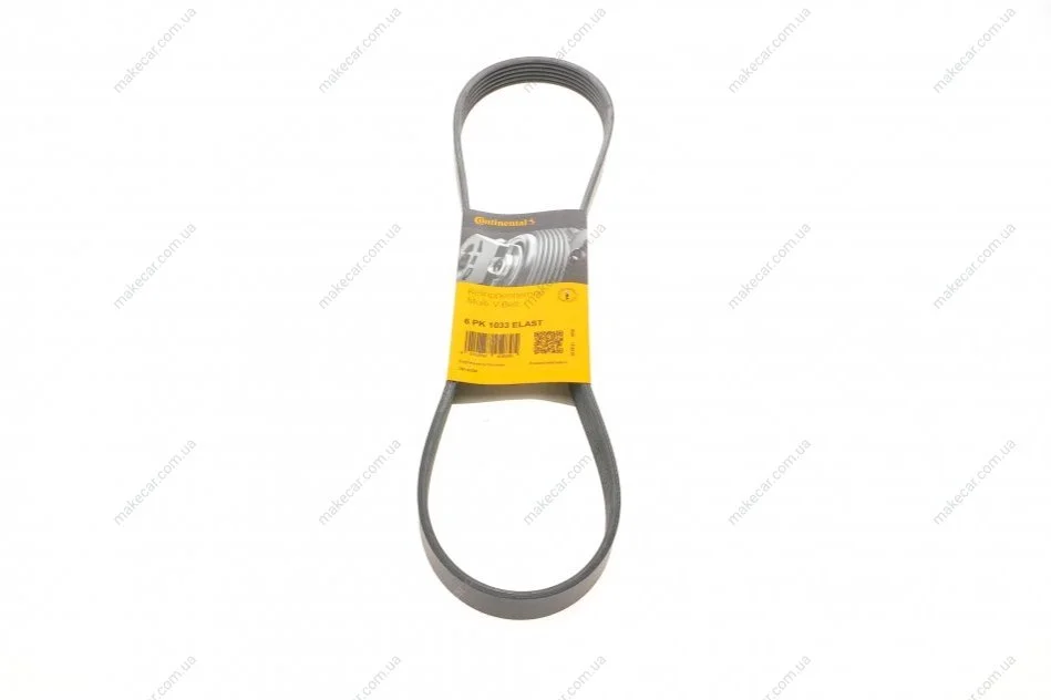 <strong>Пас поліклиновий Ford Fiesta VI 1.25-1.6Ti 08- CONTITECH 6PK1033ELAST (фото 1)</strong>