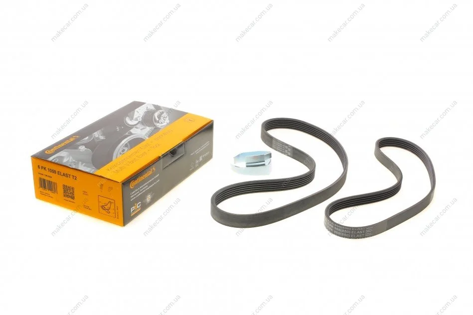 <strong>Пас поліклиновий Ford Focus 1.4/1.6i 03-/Volvo C30 CONTITECH 6PK1059 ELAST T2 (фото 1)</strong>