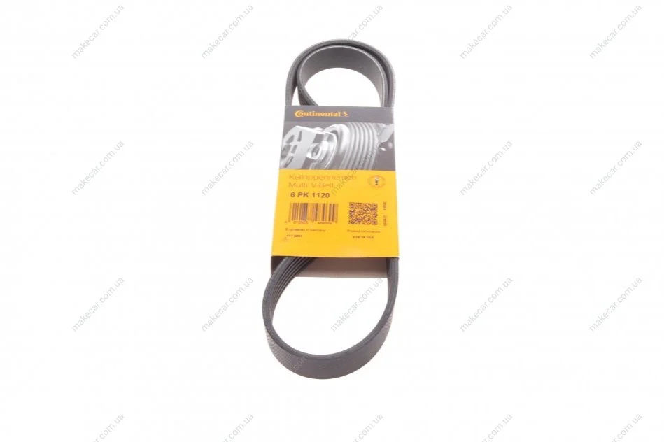 <strong>Пас поліклиновий Skoda Octavia/VW Golf 1.6-2.0/1.9 CONTITECH 6PK1120 (фото 1)</strong>