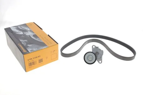 Роликовий модуль натягувача ременя (ролик, ремінь) для CONTITECH 6PK1130K3 фото товару