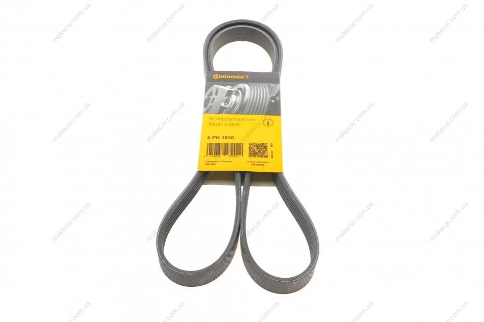 <strong>Пас поліклиновий Opel Astra F/Corsa B/Vectra B 1.4 CONTITECH 6PK1530 (фото 1)</strong>