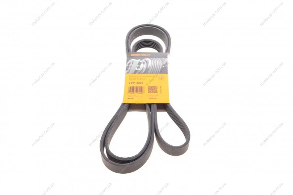 <strong>Пас поліклиновий VW T4 2.4D/2.5/2.5TDI 90-03/Lexus CONTITECH 6PK2236 (фото 1)</strong>
