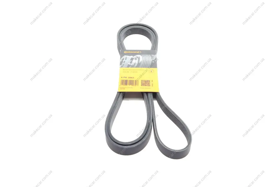 <strong>Пас поліклиновий Mitsubishi Lancer 1.8 08-/Outland CONTITECH 6PK2563 (фото 1)</strong>