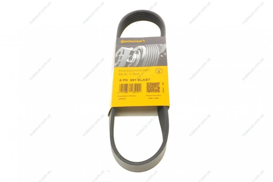 <strong>Пас поліклиновий MB Sprinter 3.0CDI 07- (AC) 6PK691ELAST CONTITECH 6PK691 ELAST (фото 1)</strong>