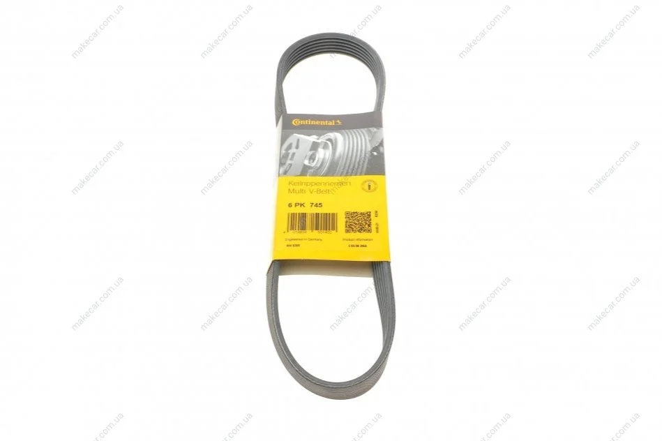 <strong>Пас поліклиновий на VW Caddy/Golf/Polo/Passat 1.0-1.4 CONTITECH 6PK745 (фото 1)</strong>