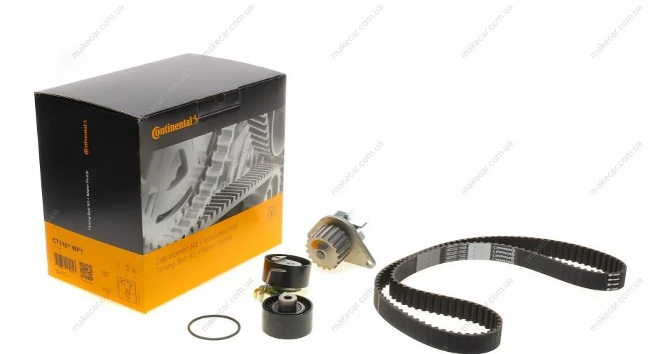 <strong>Комплект ремней ГРМ с насосом. Citroen C4/Peugeot 307 CONTITECH CT1101WP1 (фото 1)</strong>