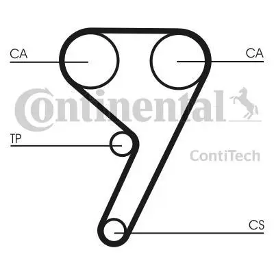 <strong>Комплект ремня ГРМ CONTITECH CT881K1 (фото 1)</strong>